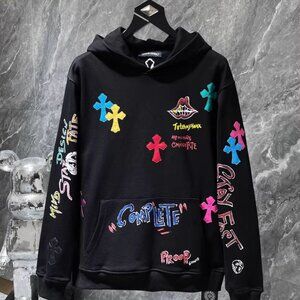 Chrome Hearts Black Supply The Demand Crosses Hoodie Men’s